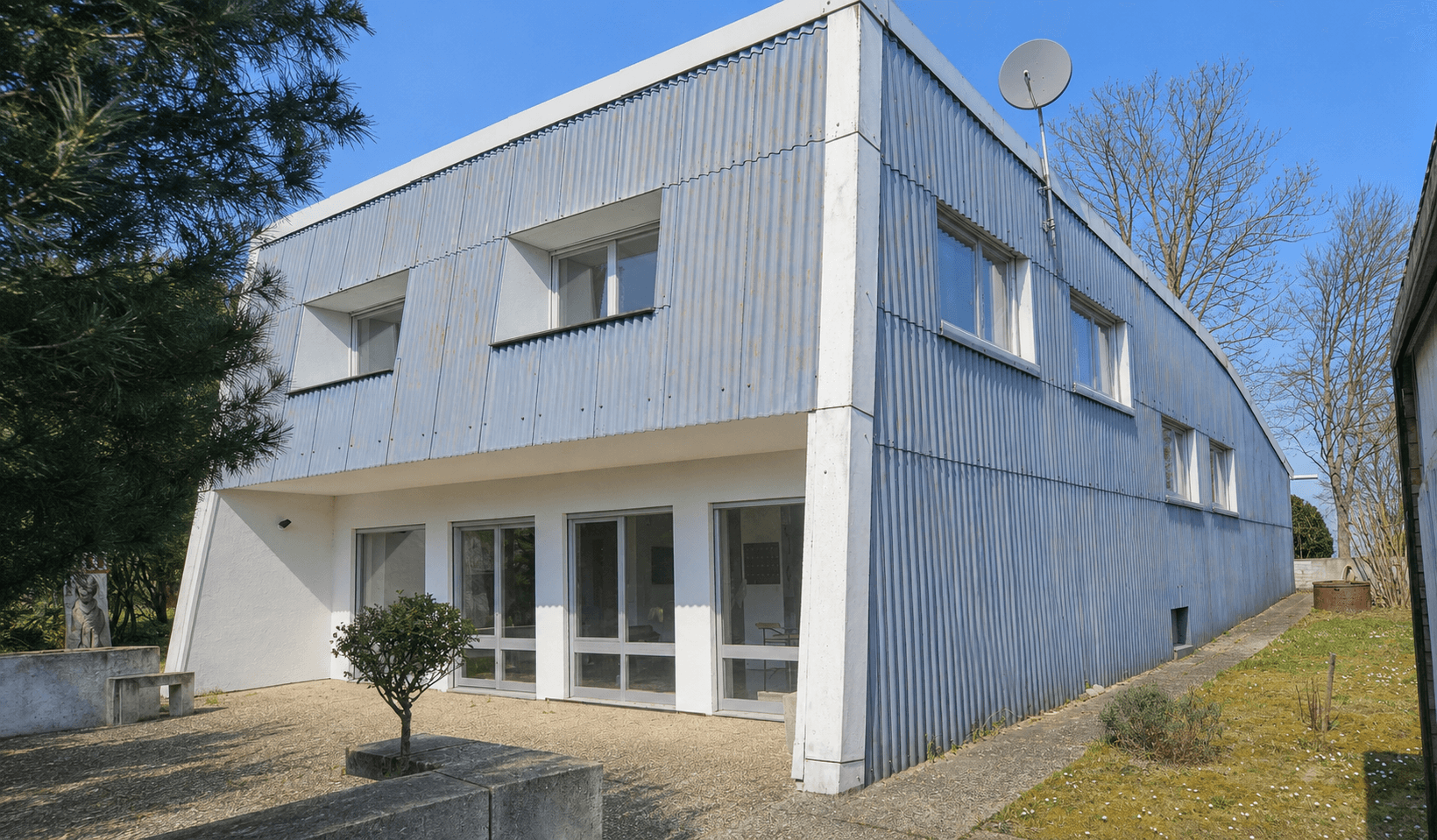 Architektenhaus Gartenseite
